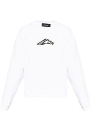 DSQUARED2 Sweatshirt mit grafischem Stempel - Weiß