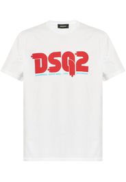 DSQUARED2 logo-print T-shirt - Weiß