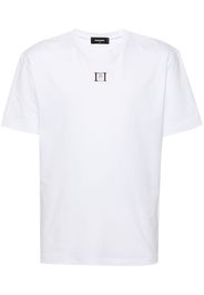 DSQUARED2 T-Shirt mit Logo-Schild - Weiß