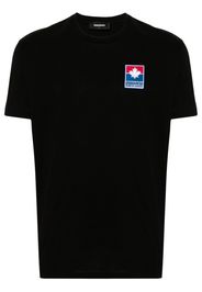 DSQUARED2 T-Shirt mit Logo-Patch - 900 BLACK