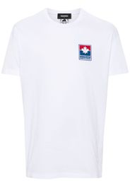 DSQUARED2 T-Shirt mit Logo-Patch - Weiß