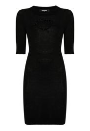 DSQUARED2 Minikleid mit Kristallen - Schwarz
