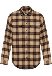 DSQUARED2 checkered shirt - Braun