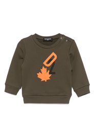 DSQUARED2 KIDS Sweatshirt mit Logo-Print - Grün
