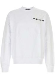 DSQUARED2 logo-print cotton sweatshirt - Weiß