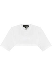 DSQUARED2 logo-embossed T-shirt - Weiß