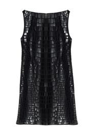 DSQUARED2 crocodile-effect mini dress - Schwarz