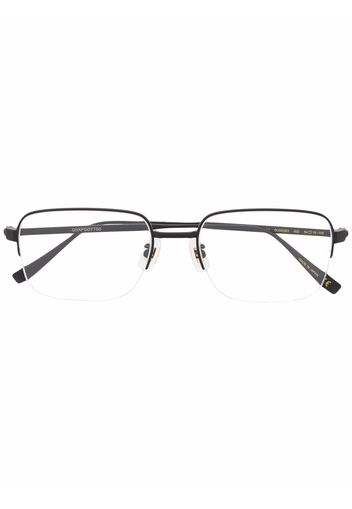 Dunhill Brille mit eckigem Gestell - Schwarz