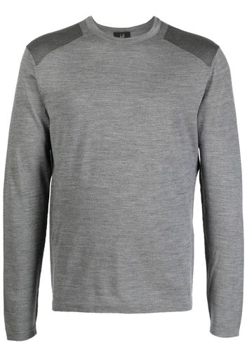 Dunhill fine-knit long-sleeved T-shirt - Grau