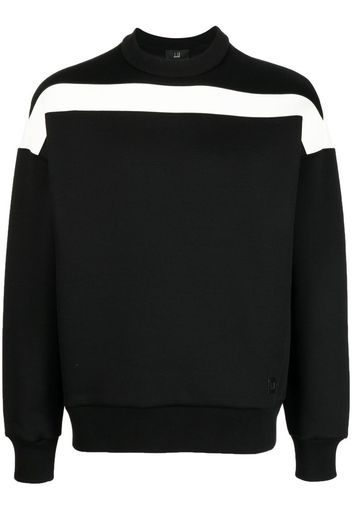 Dunhill striped long-sleeved jumper - Schwarz