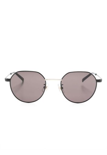 Dunhill Sonnenbrille mit rundem Gestell - Schwarz