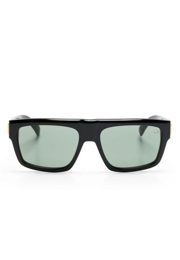 Dunhill Sonnenbrille mit eckigem Gestell - Schwarz