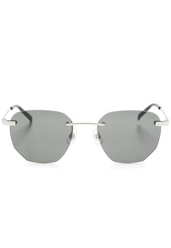 Dunhill geometric-frame sunglasses - Silber