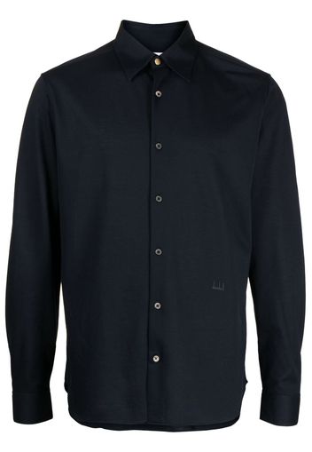 Dunhill long-sleeved cotton shirt - Blau