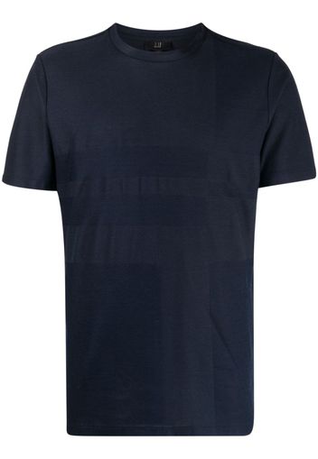 Dunhill T-Shirt mit Jacquardmuster - Blau