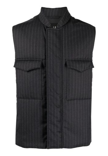 Dunhill striped wool gilet - Grau