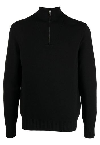 Dunhill half-zip wool jumper - Schwarz