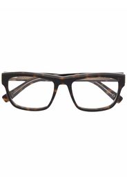 Dunhill tortoiseshell-effect square-frame glasses - Braun