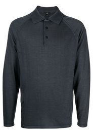 Dunhill long-sleeve cashmere polo shirt - Grau