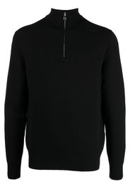 Dunhill half-zip wool jumper - Schwarz