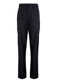 Dunhill pinstripe tapered-leg trousers - Schwarz