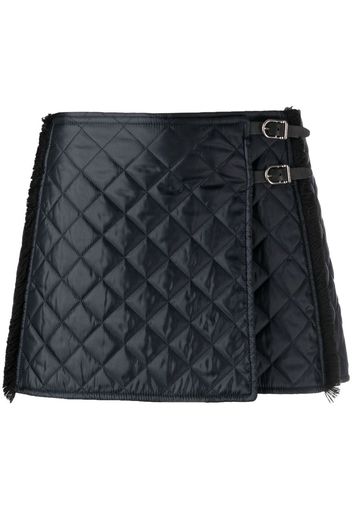 Durazzi Milano quilted wrap mini skirt - Schwarz