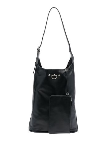 Durazzi Milano D-ring leather tote bag - Schwarz