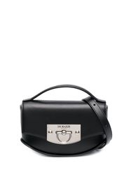 Durazzi Milano flip-lock leather shoulder bag - Schwarz