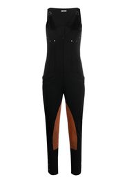 Durazzi Milano fitted shoulder-adjusted jumpsuit - Schwarz