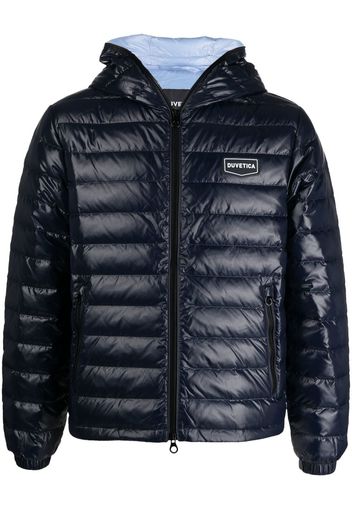 Duvetica chest logo-print padded jacket - Blau