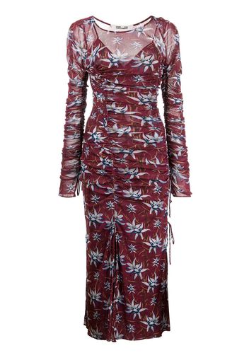 DVF Diane von Furstenberg Corinne floral-print dress - Violett