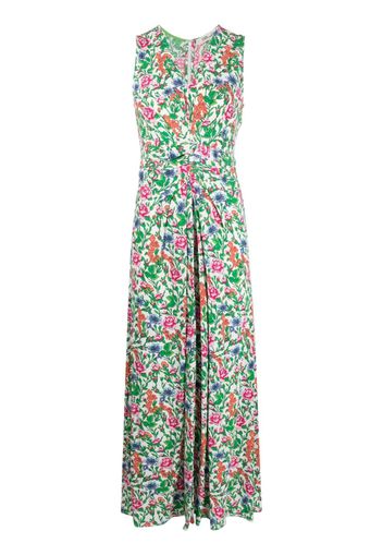 DVF Diane von Furstenberg floral-print sleeveless dress - Weiß