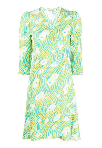 DVF Diane von Furstenberg Emilia wrap short dress - Gelb