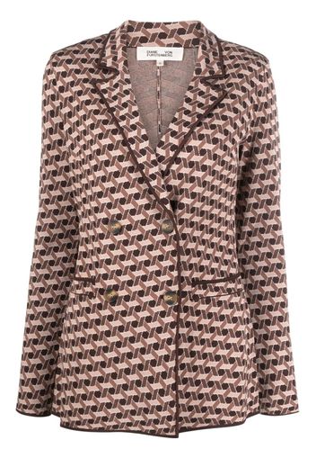 DVF Diane von Furstenberg Doppelreihiger Blazer - Braun