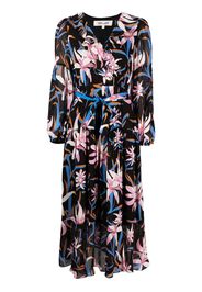 DVF Diane von Furstenberg Jaxson floral-print midi dress - Schwarz