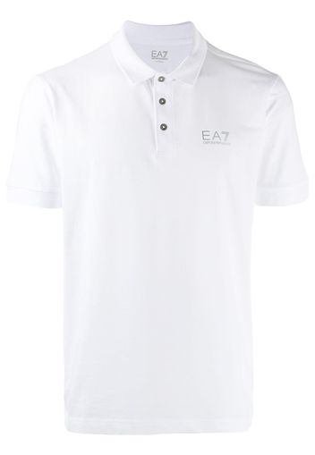 Ea7 Emporio Armani Poloshirt mit Logo - Weiß