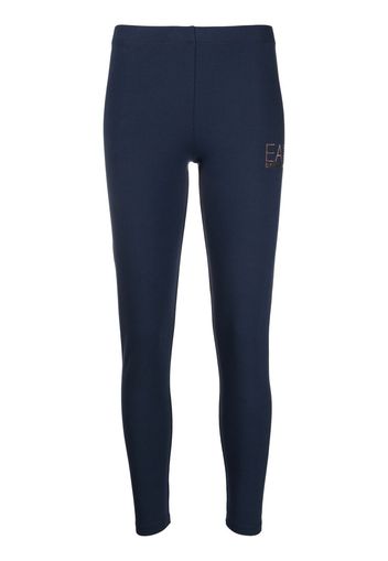 Ea7 Emporio Armani Leggings mit Logo - Blau