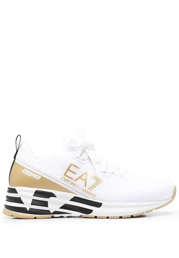 Ea7 Emporio Armani Sneakers mit Logo - Weiß