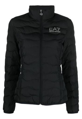 Ea7 Emporio Armani hooded zip-up jacket - Schwarz