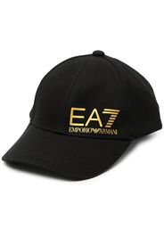 Ea7 Emporio Armani logo-print baseball cap - Schwarz