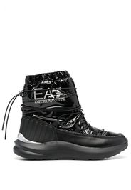 Ea7 Emporio Armani logo-print quilted snow boots - Schwarz