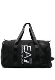 Ea7 Emporio Armani logo-print zipped holdall - Schwarz