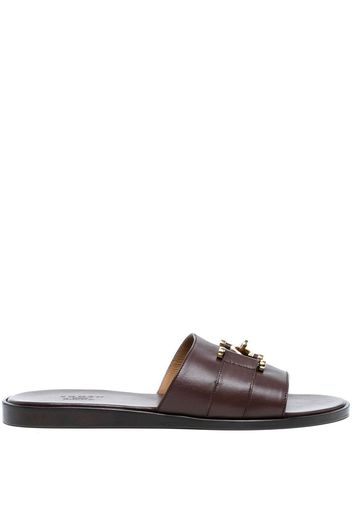 Edhen Milano horsebit-detail leather sandals - Braun