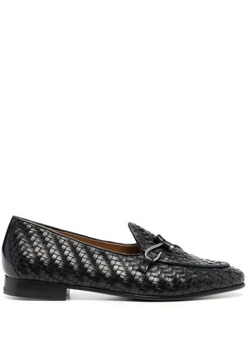 Edhen Milano interwoven-design leather loafers - Schwarz