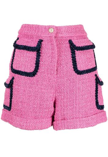 Edward Achour Paris tweed pocketed shorts - Rosa