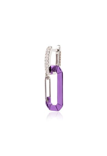 EÉRA 18kt 'Chiara' Weißgoldohrring mit Diamanten - VIOLET