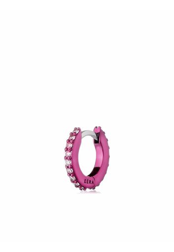 EÉRA 18kt Weißgoldcreole mit Diamanten - Rosa