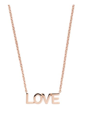 Ef Collection 14kt rose gold Love necklace - Rosa