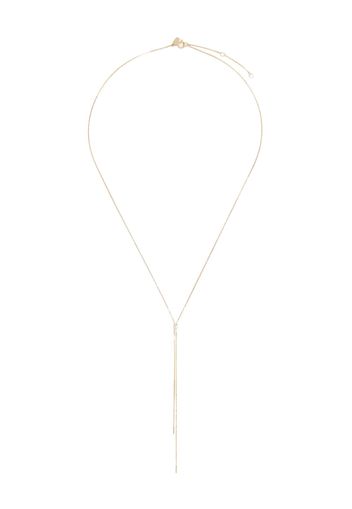 Ef Collection 14kt yellow gold Shayla diamond lariat necklace