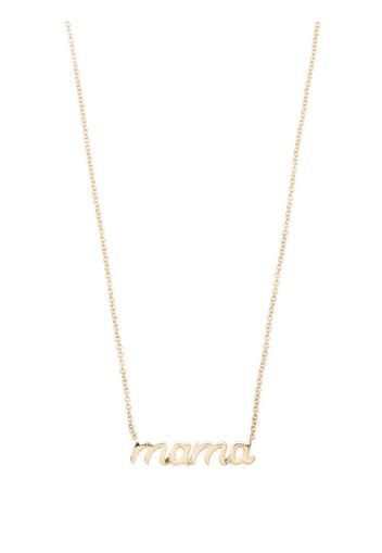 Ef Collection 14kt yellow gold Script Mama pendant necklace